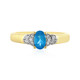 Anello in argento con Apatite Blu Neon
