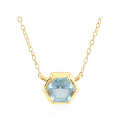 Collana in argento con Topazio Blu Cielo