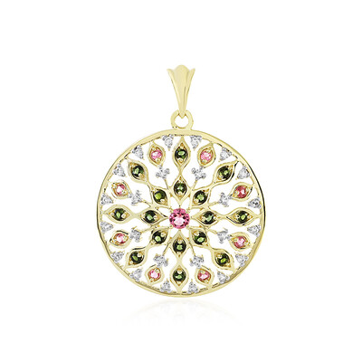 Ciondolo in oro con Tormalina Rosa (Adela Gold)