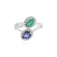 Anello in oro con Zaffiro Ceylon