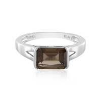 Anello in argento con Quarzo Fumè