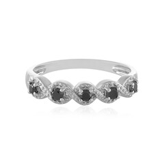 Anello in argento con Diamante Nero