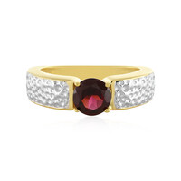 Anello in argento con Rodolite Lampone