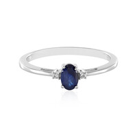 Anello in argento con Zaffiro Blu del Madagascar