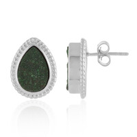 Orecchini in argento con Uvarovite