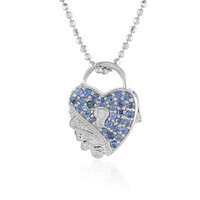 Ciondolo in argento con Zaffiro Ceylon Blu (Dallas Prince Designs)