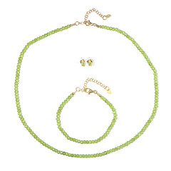 Parure in argento con Peridoto