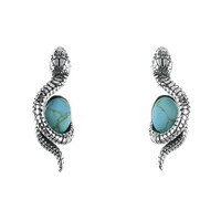 Orecchini in argento con Turchese