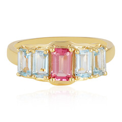 Anello in argento con Tormalina Rosa