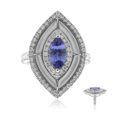 Anello in oro con Tanzanite AAA (CIRARI)