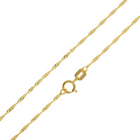 Catenina Singapore in Oro giallo - 45 cm  - 0,9 g