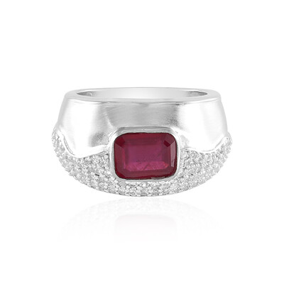 Anello in argento con Rubino del Madagascar (de Melo)