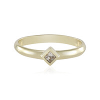 Anello in oro con Diamante Cioccolato I2