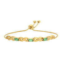 Bracciale in argento con Tsavorite della Tanzania