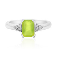 Anello in argento con Opale Verde Brasiliano