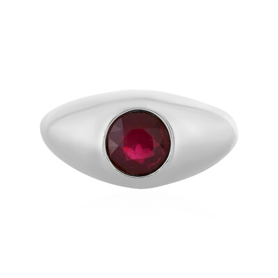Anello in argento con Rubino del Madagascar