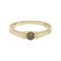 Anello in oro con Diamante Cioccolato I1