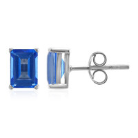 Orecchini in argento con Topazio Blu Indaco
