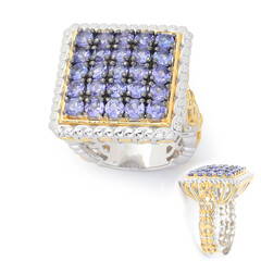 Anello in argento con Tanzanite (Gems en Vogue)