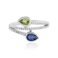 Anello in argento con Cianite del Nepal