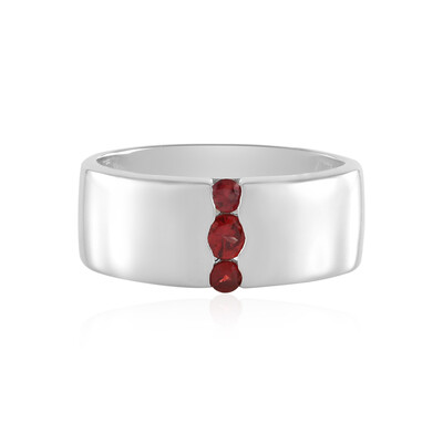 Anello in argento con Rubino Tanzania (de Melo)