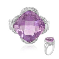 Anello in argento con Fluorite Viola
