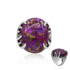 Anello in argento con Turchese Kingman Mohave Porpora (Art of Nature)
