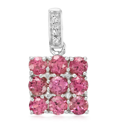 Ciondolo in argento con Tormalina Rosa