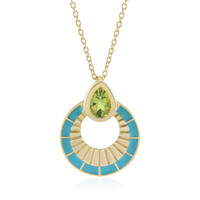 Collana in argento con Peridoto