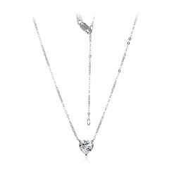 Collana in argento con Topazio Bianco