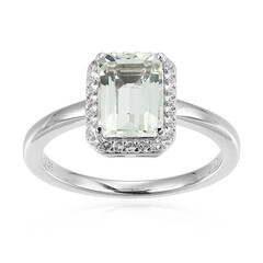 Anello in argento con Ametista Verde