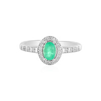 Anello in argento con Smeraldo Colombiano