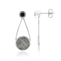 Orecchini in argento con Meteoriti di Aletai