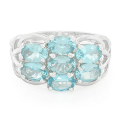 Anello in argento con Apatite Blu