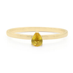 Anello in oro con Zaffiro Giallo