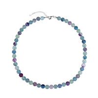 Collana in argento con Fluorite