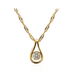 Collana in argento con Diamante I3 (I)