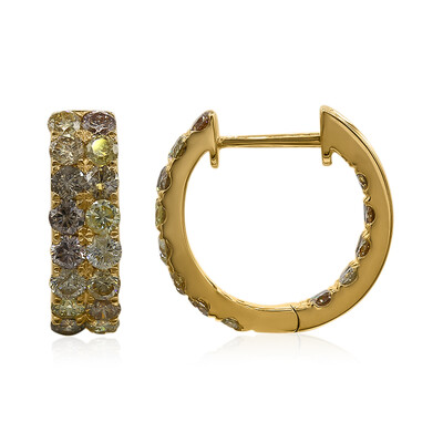 Orecchini in oro con Diamante Fancy SI2 (CIRARI)