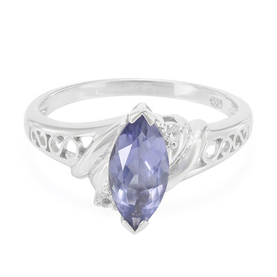 Anello in argento con Iolite del Madagascar