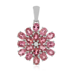 Ciondolo in argento con Tormalina Rosa