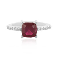 Anello in argento con Rubino del Madagascar