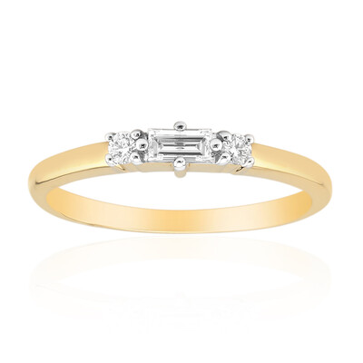 Anello in oro con Diamante IF (D) (Annette)