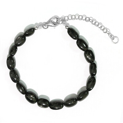 Bracciale in argento con Diopside Stellato d'India
