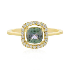 Anello in oro con Tanzanite (non riscaldata)