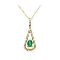 Collana in oro con Smeraldo Zambia AAA (CIRARI)