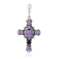 Ciondolo in argento con Ametista Zambiana (Desert Chic)