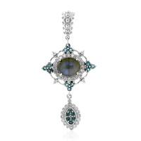 Ciondolo in argento con Labradorite (Dallas Prince Designs)
