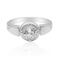 Anello in argento con Topazio Bianco