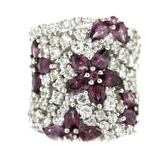 Anello in argento con Rodolite (Dallas Prince Designs)