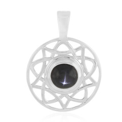 Ciondolo in argento con Diopside Stellato d'India